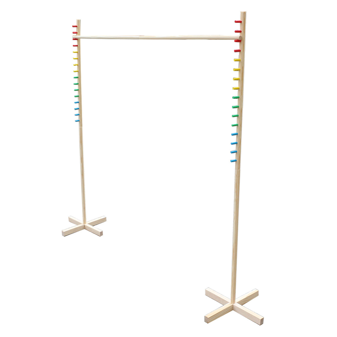 Portable and Versatile Wooden Limbo Stick Set Adult-friendly Sports & Entertainment Kit Easy to Set up and Play Anywhere