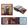  10 in 1 Board Game Set Travel-Friendly Family Games Backgammon Chinese Checkers Snakes and Ladders and More.
