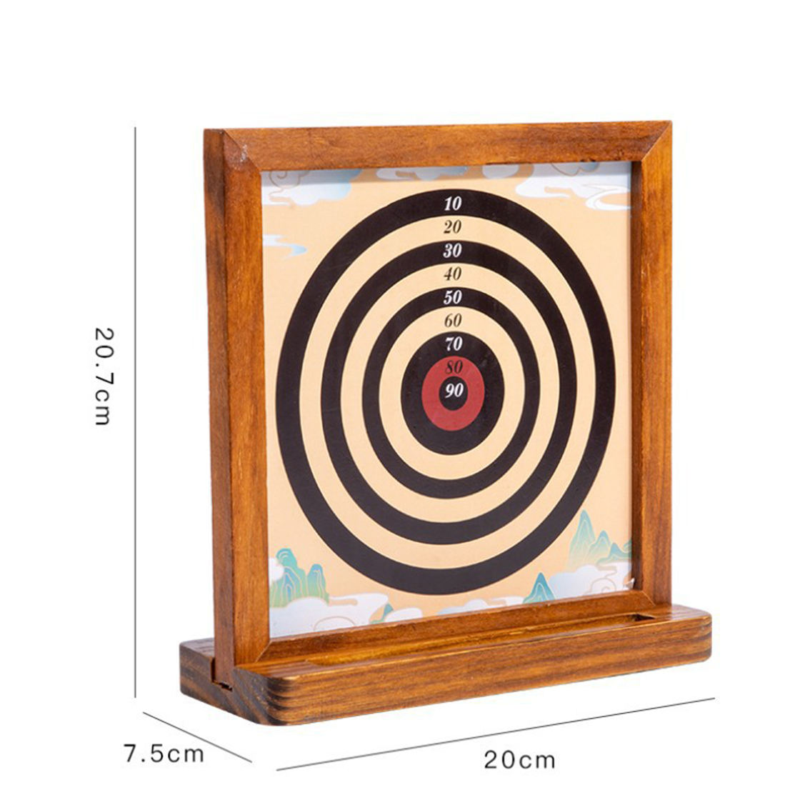 Novelty Toy Kids and Adults Dartboard Set with 6 Magnetic Darts Office Desk Game for Indoor Use Magnetic Dart Board