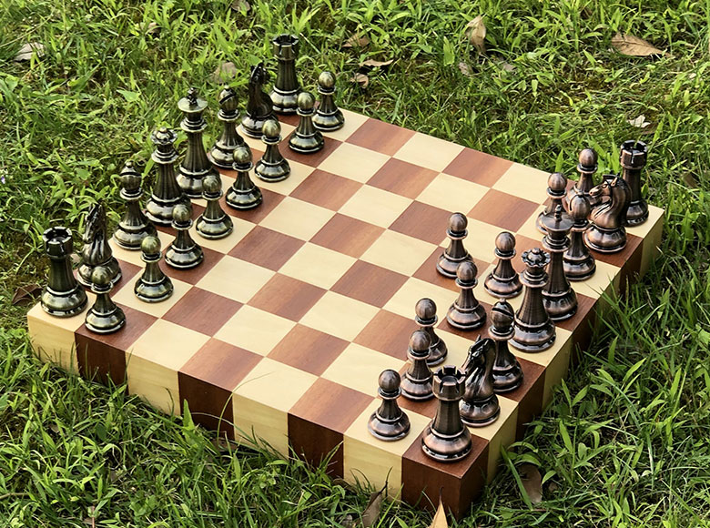 wooden chess set