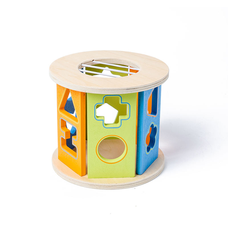 Shape Sorter Toys Wooden Shape Sorter Early Learning Educational Montessori Toys for 1+ Year Old get Smarter
