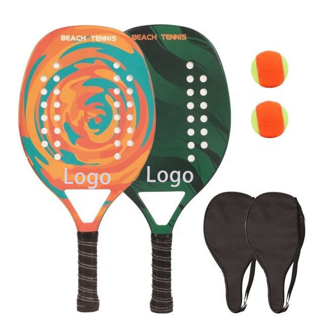 Wholesale Beach Tennis Paddle Racket Carbon Fiber 3k 12k 18k with Custom Logo Carbon Fiber Tennis Padel Racket.