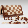3 in 1 Chess Set Wooden International Chess Game Backgammon Checkers Chessboard Funny Board Game Puzzle Toys Gift with Portable