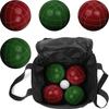 Resin Bocce Ball Set Outdoor Backyard Family Games for Adults or Kids Complete with Bocce Balls