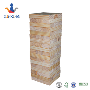Giant Wooden Tumbling Timbers W Storage Bag Hardwood Block Stacking Game For Yard