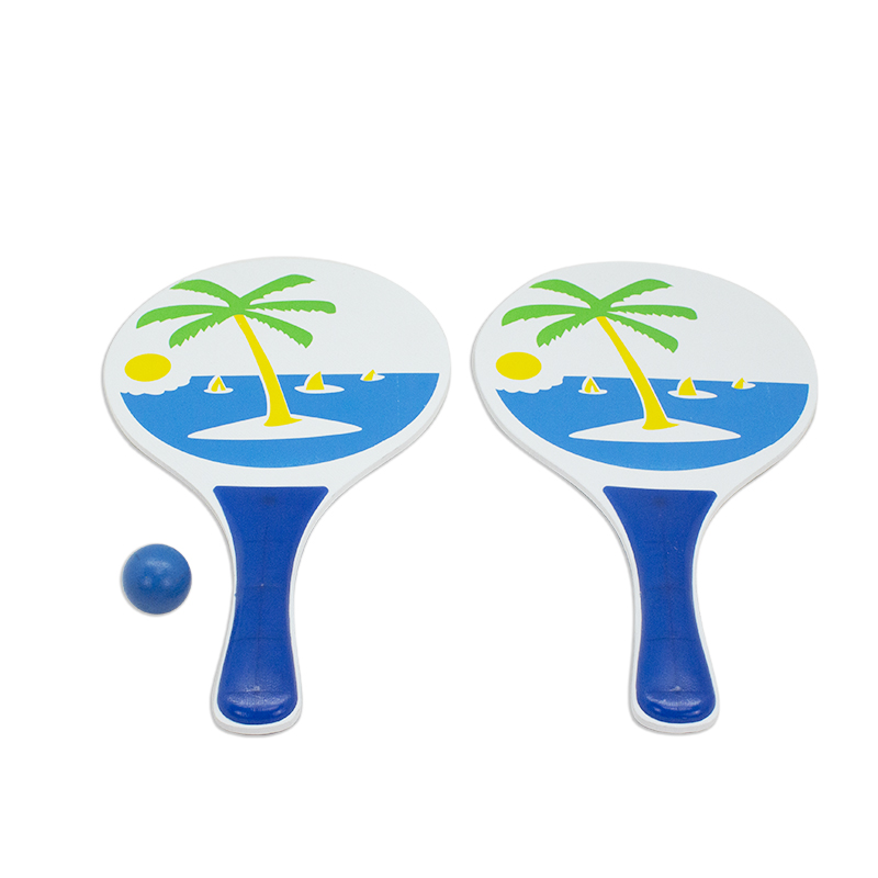 Factory Wholesale Beach Paddle Ball Set Wooden Racket Paddle Game Indoor And Outdoor Yard Tennis Racquet for Family Kids Adults