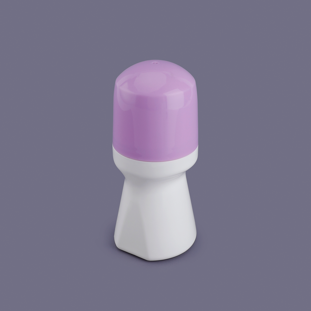 Fashionable colorful free sample empty 50ml roll on deodorant bottle,ball for the deodorant bottle,cosmetics roll on bottle