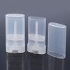 Flat Oval Free Sample Colorful Empty Clear Twist Up Deodorant Container Stick Refillable 15 G