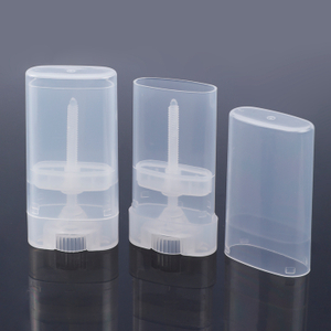 15g Oval PP PCR Deodorant Stick Container,Fragrance Flat Deodorant Bottle,transparent Deodorant Stick Container Packaging