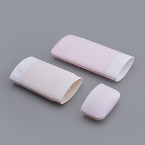 Ovale OEM 50g 65G 75g Rose PP Bouteille Vide Barre Solide Barre De Protection Solaire Bouteille Déodorant Bar Conteneur