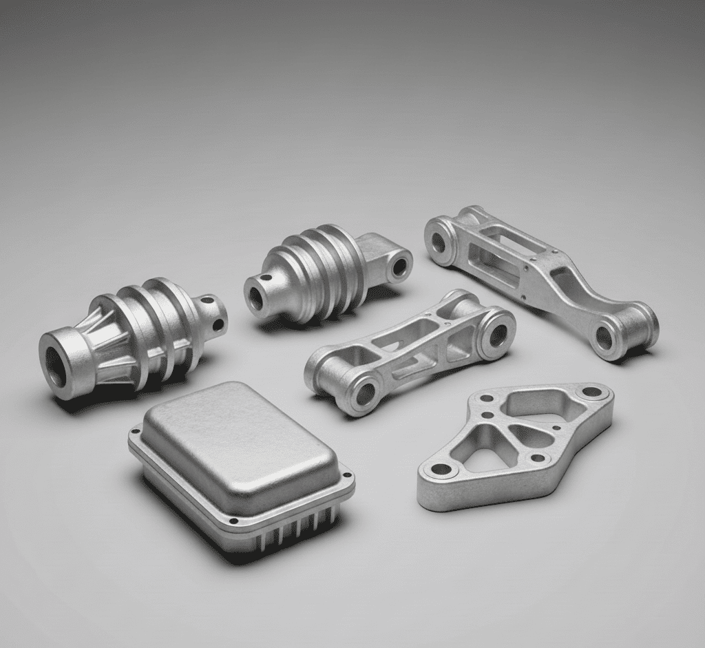 Gegoten onderdelen van aluminiumlegeringen