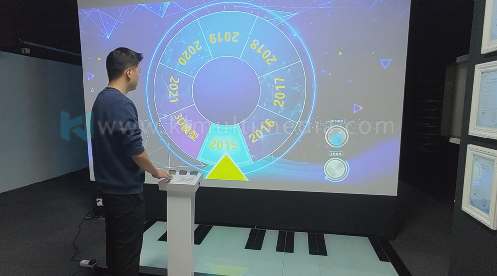 التثبيت التفاعلي لجدار العرض