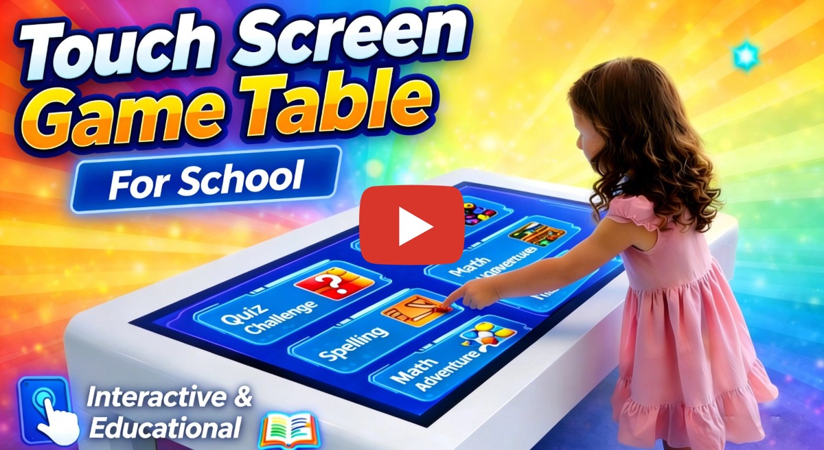 Mesa de juegos con pantalla t&aacute;ctil digital