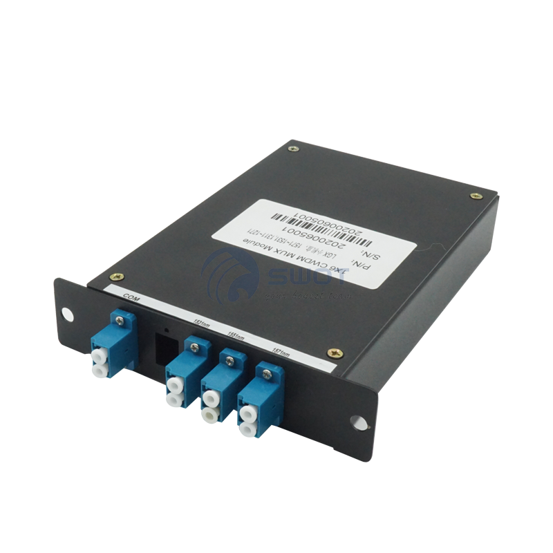 CWDM Mux Plc Splitter Optical Module 1X6 1270~1610nm With LC Duplex Connectors