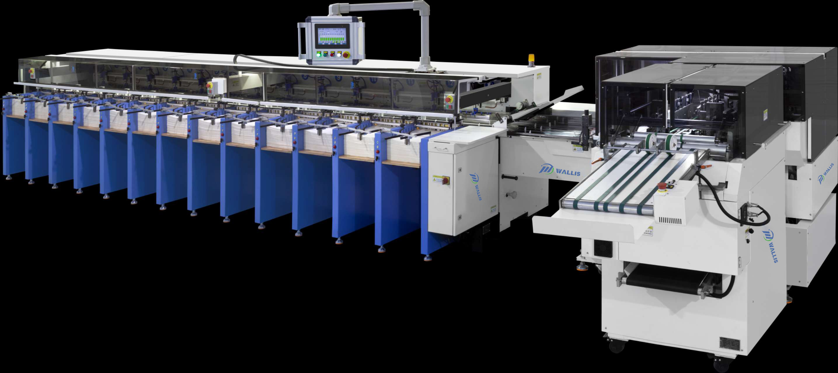 Sistim dahar mesin collator horizontal otomatis