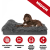 Hot Wholesale Comfortable Soft Plush Orthopedic Memory Foam Dog Bed with Waterproof Inner