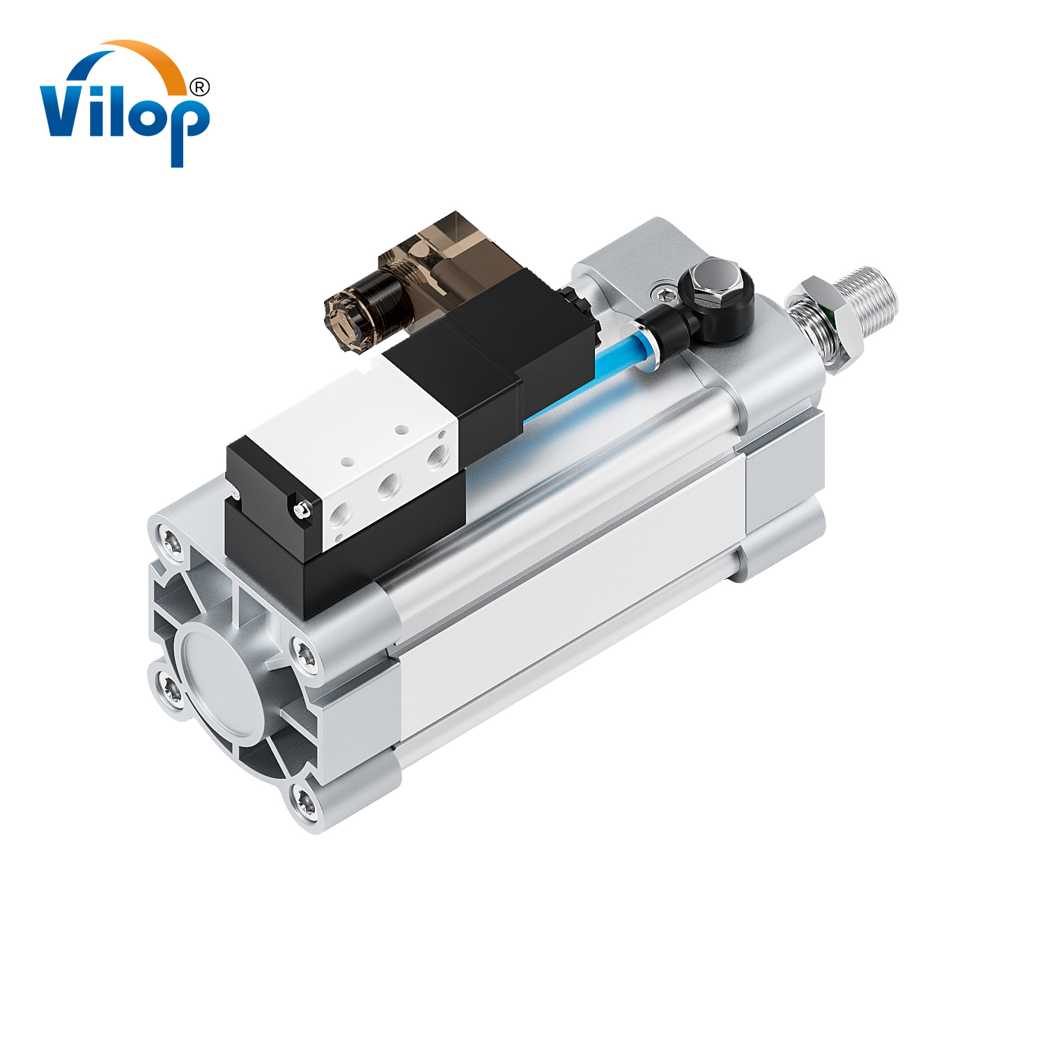 NVSM/NVSMF Series Single Action Pneumatic Parts Air Cylinder Piston Rod and Tie Rod Standard Components for Pneumatic Systems