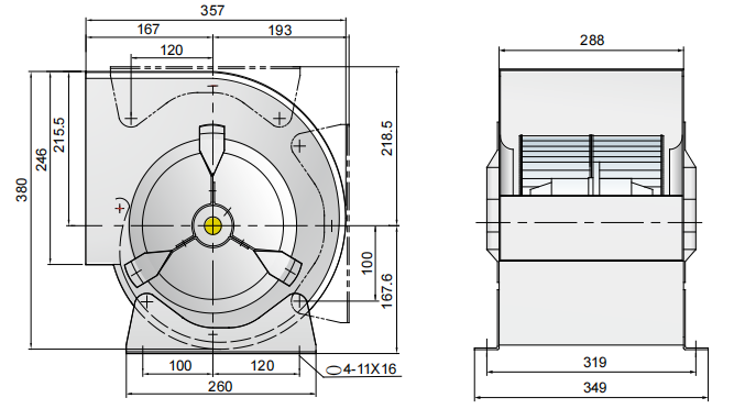 TGB225 Ⅱ 0,32 кВт-6P 0,45 кВт-4P (2)