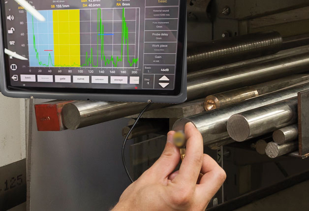 Deteksi retak dan cacat dengan detektor cacat ultrasonik