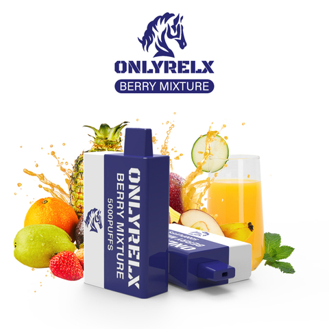  Onlyrelx MAX5000 BERRY MIXTURE DISPOSABLE Vape POD