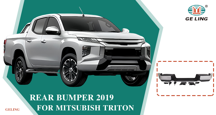 Protector de parachoques trasero para Mitsubishi Triton L200 2019
