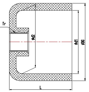 ស្ពាន់ PVC ជាមួយនឹងមួកខ្សែស្រឡាយ PN10