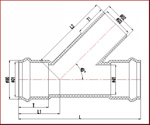 ឈុតពិសេស PVC Y Tee 1