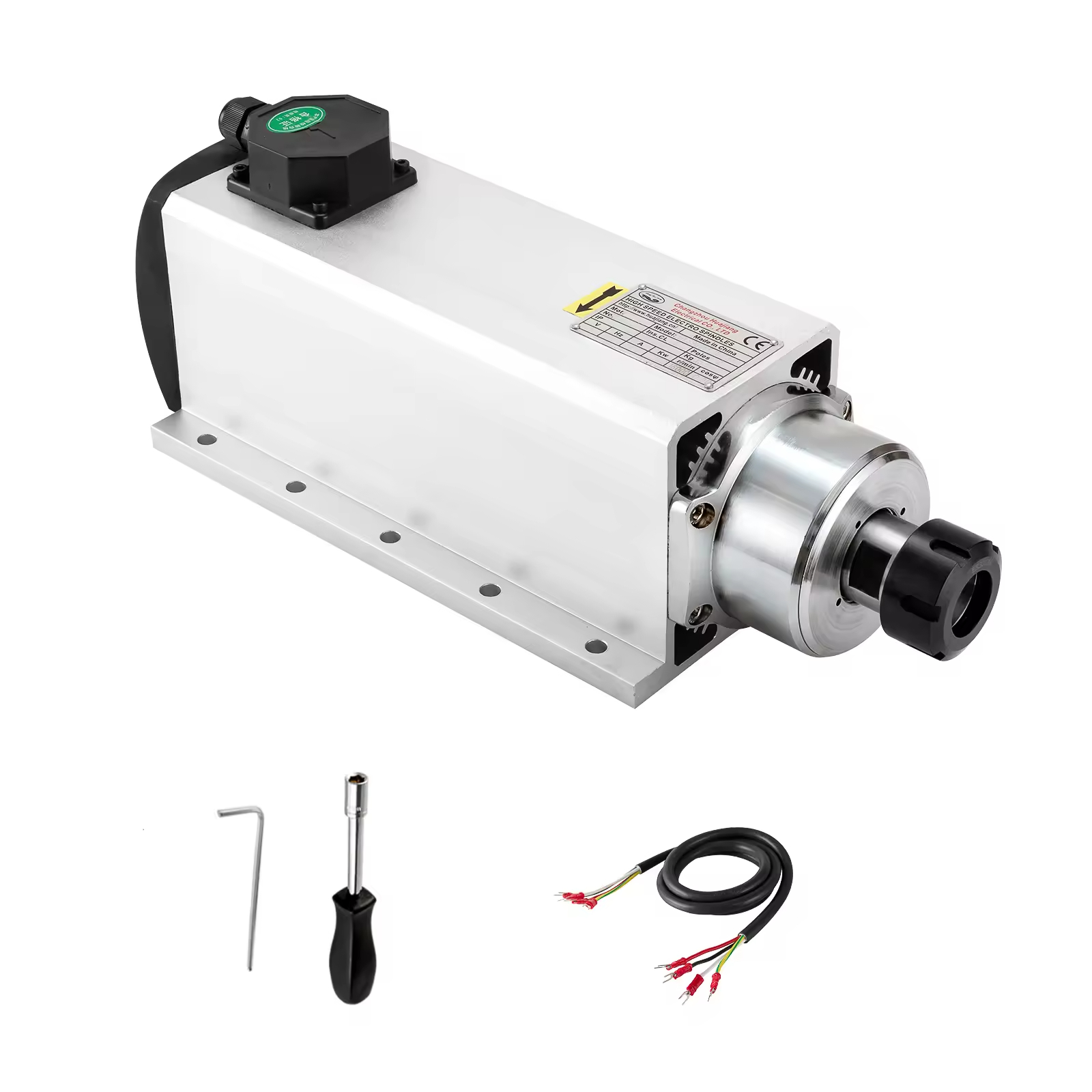 Moteur de broche refroidi par l'air