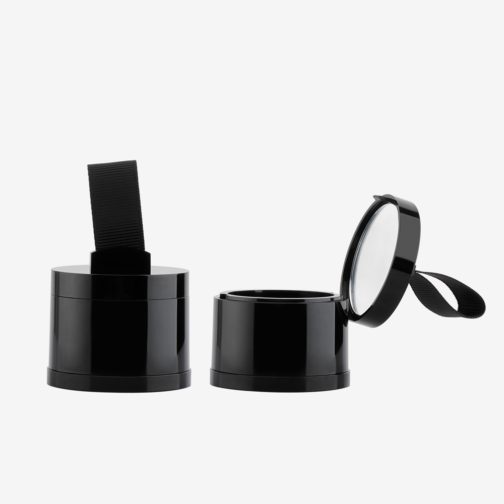 Atacadista 4g Plástico Cosmético Blush Pó Puff Caso Esponja Garrafa Hairline Sombra Vazio Vazio Em Pó Com Escova