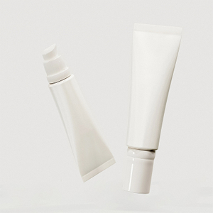 Sugarcane Biodegradable Cosmetic Packaging BB Airless Pump Plastic Tube Sunscreen Lotion Tube With Airless Flat Pump