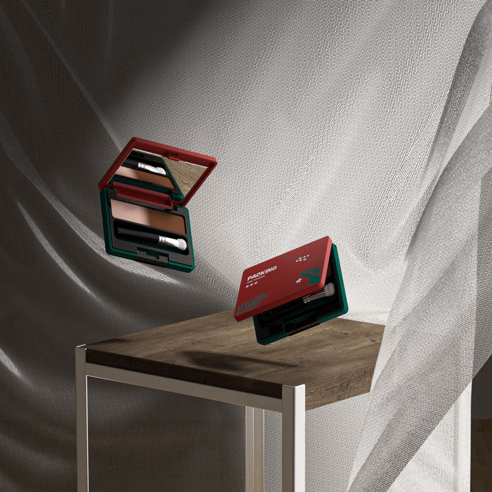 couverture de cas de palette de fard &agrave; paupi&egrave;res de mode