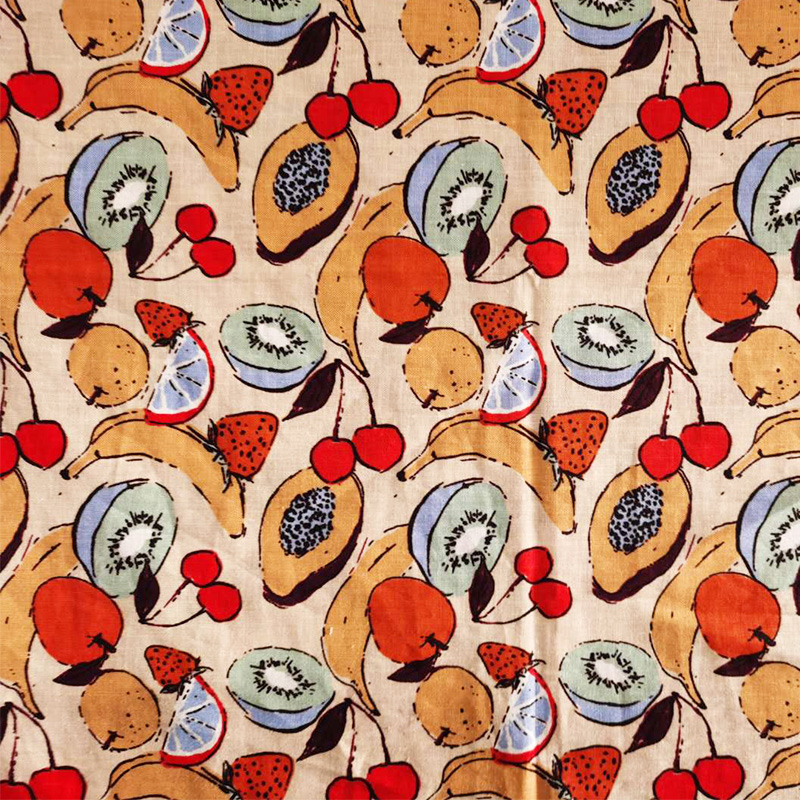 factory customized printed print rayon linen fabric (2)