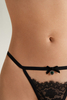 Llenceria sexy de tanga d'encaix de dona 