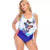 Bescheidene Schmetterlings-Tankini-Bademode 
