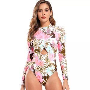 Long Sleeve UV Protection Swimsuit Isang piraso 