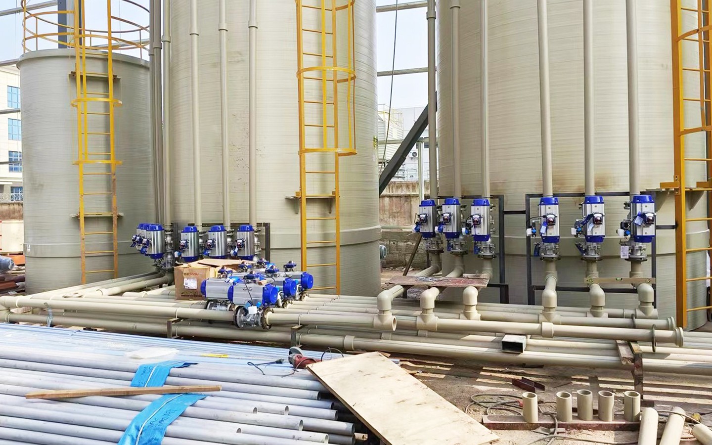 Industri Kimia Katup Bola Sanitasi 3 Arah Listrik HK60-Q-WT