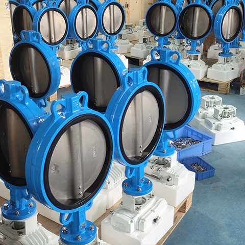 V&aacute;lvula de mariposa tipo oblea el&eacute;ctrica de acero inoxidable a prueba de explosiones HK60-EX-DS F&aacute;brica COVNA