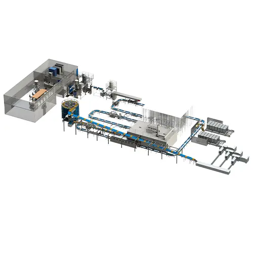 汉堡、小圆面包、热狗生产线