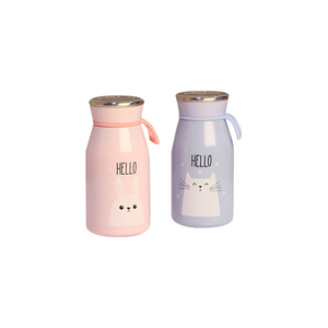 2019 New Creative Cartoon Children's Water Bottle Milk Portable 304stainless Steel vacuum Insulation Bottle