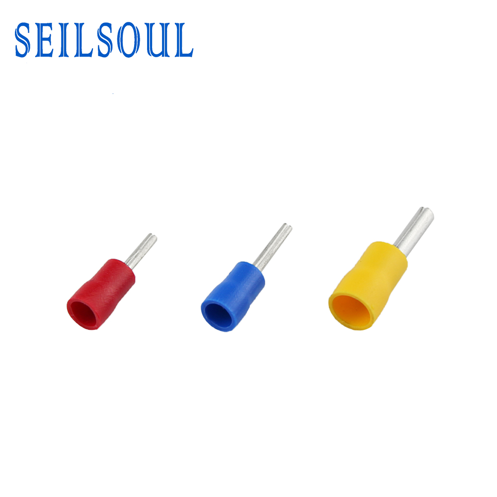 High Quality Pre Insulated Copper Cable Pin Shaped Tube Wire Terminal Connectors - PTV