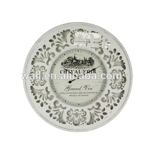 Imported Wall Decoration Furniture China Artwork Metal and Wood Craft Clock