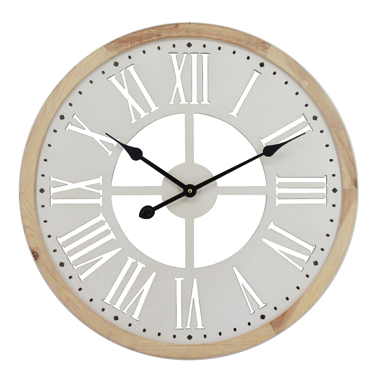 Cheap Prices Decorative 60CM Wooden Wall Clocks Unique Use Battery