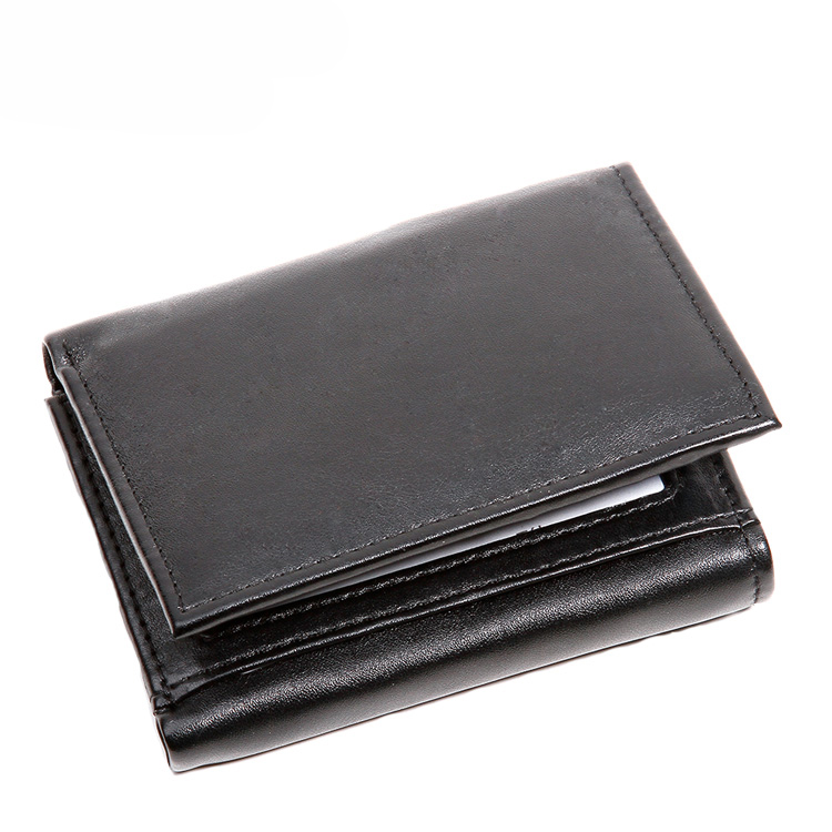 13631 Tri-fold Ultra Slim PU Men Wallet with Advanced RFID Secure