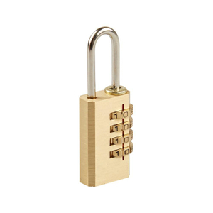 13003 4 Digit Resettable Brass Combination Padlock