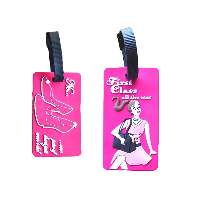 13122 Colored Rubber Luggage Tag 