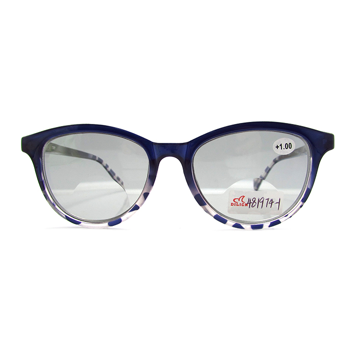 Bifocal metal spring hinge reading glasses