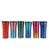 500ml Business Stainless Steel Cup with Lid Double Wall Vacuum Diamond Insulated Water Bottle 