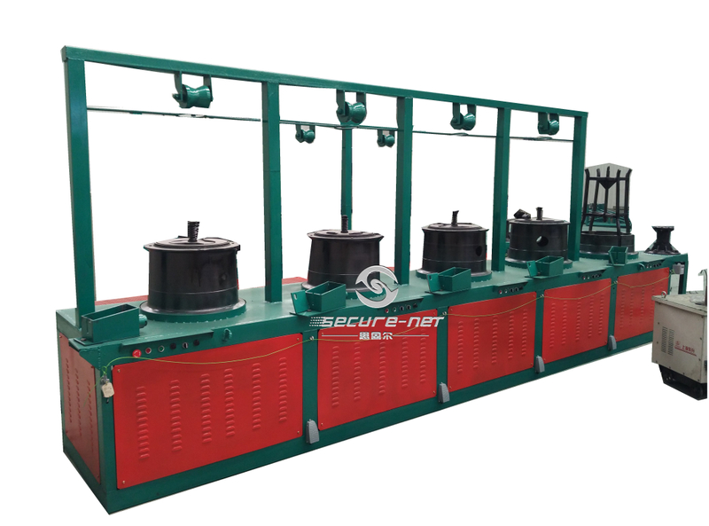 Pulley type wire drawing machine