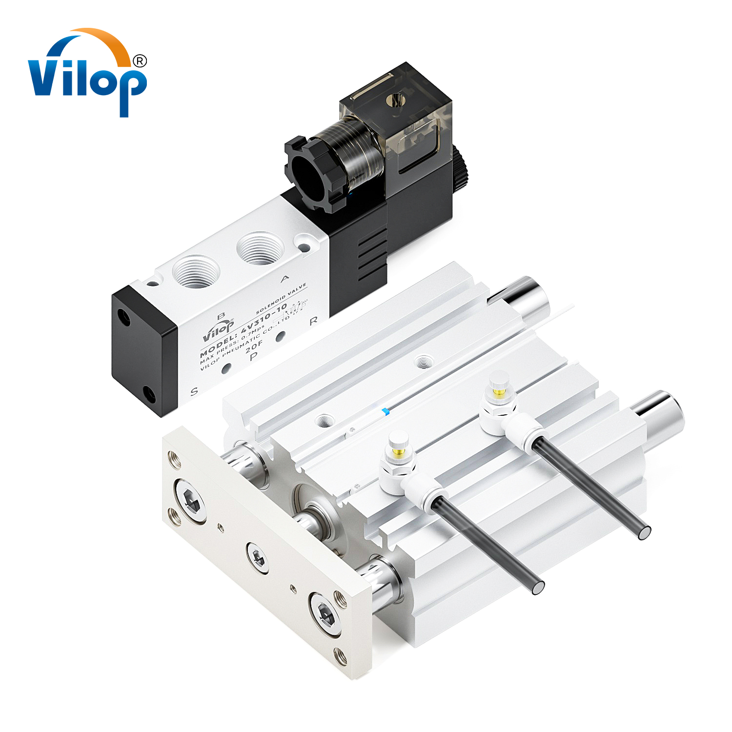 MGPM/MGPL Compact Tri-Rod Pneumatic Air Cylinder New Double-Acting Stainless Steel Industrial Part