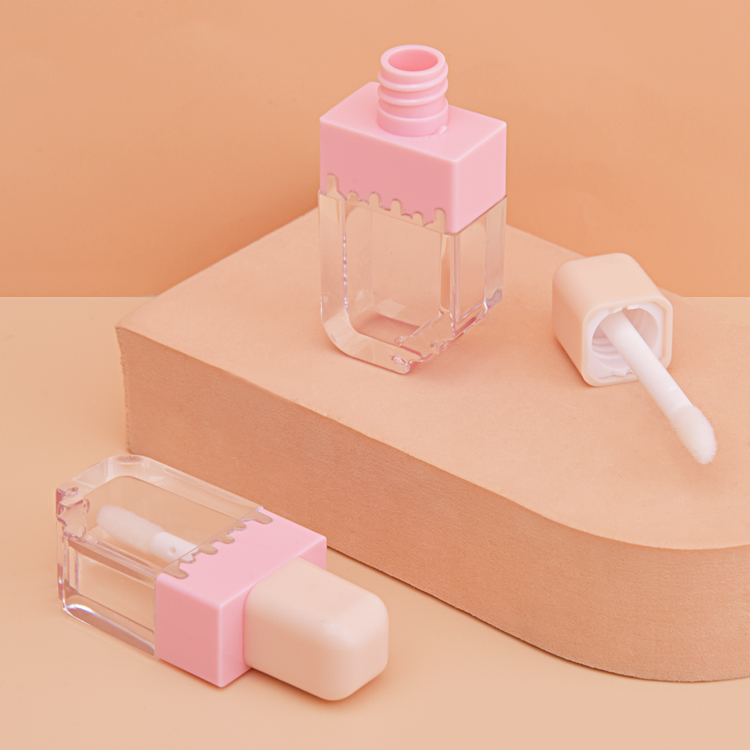 Frasco quadrado de brilho labial de 3,5 ml 